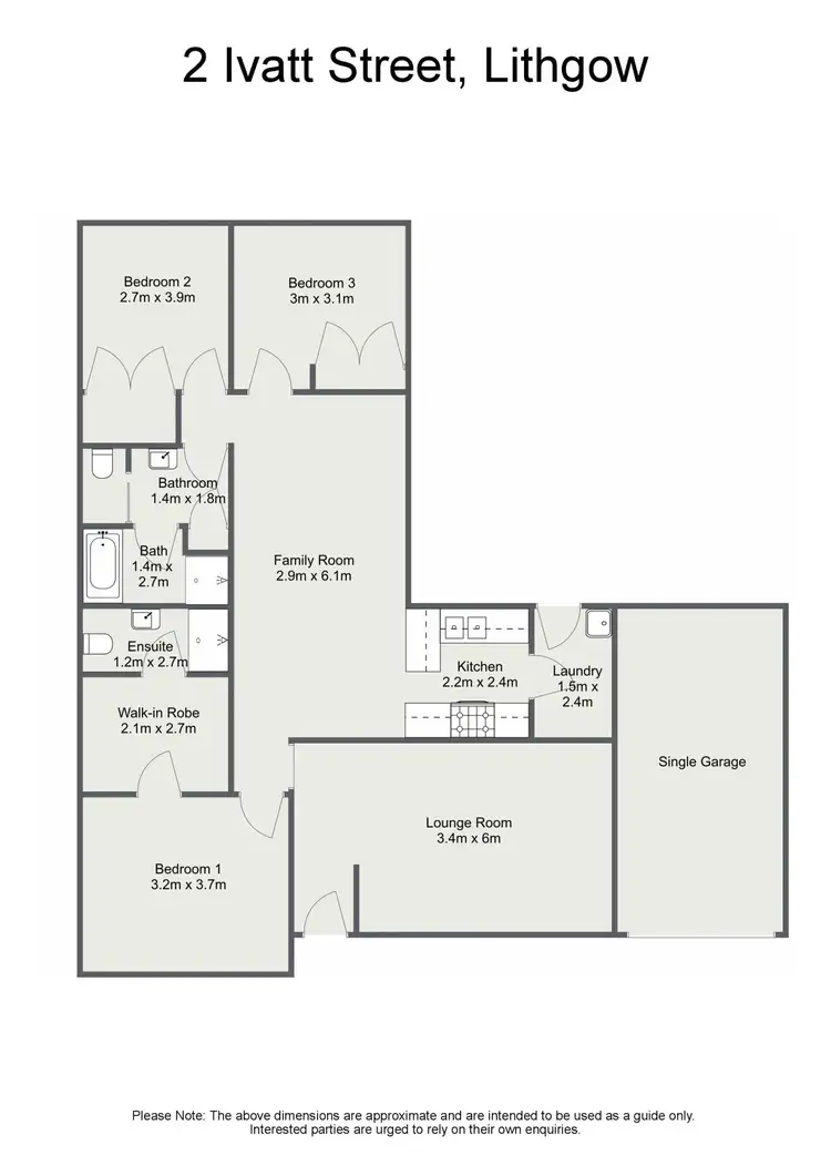 Floorplan of Homely house listing, 2 Ivatt Street, Lithgow NSW 2790