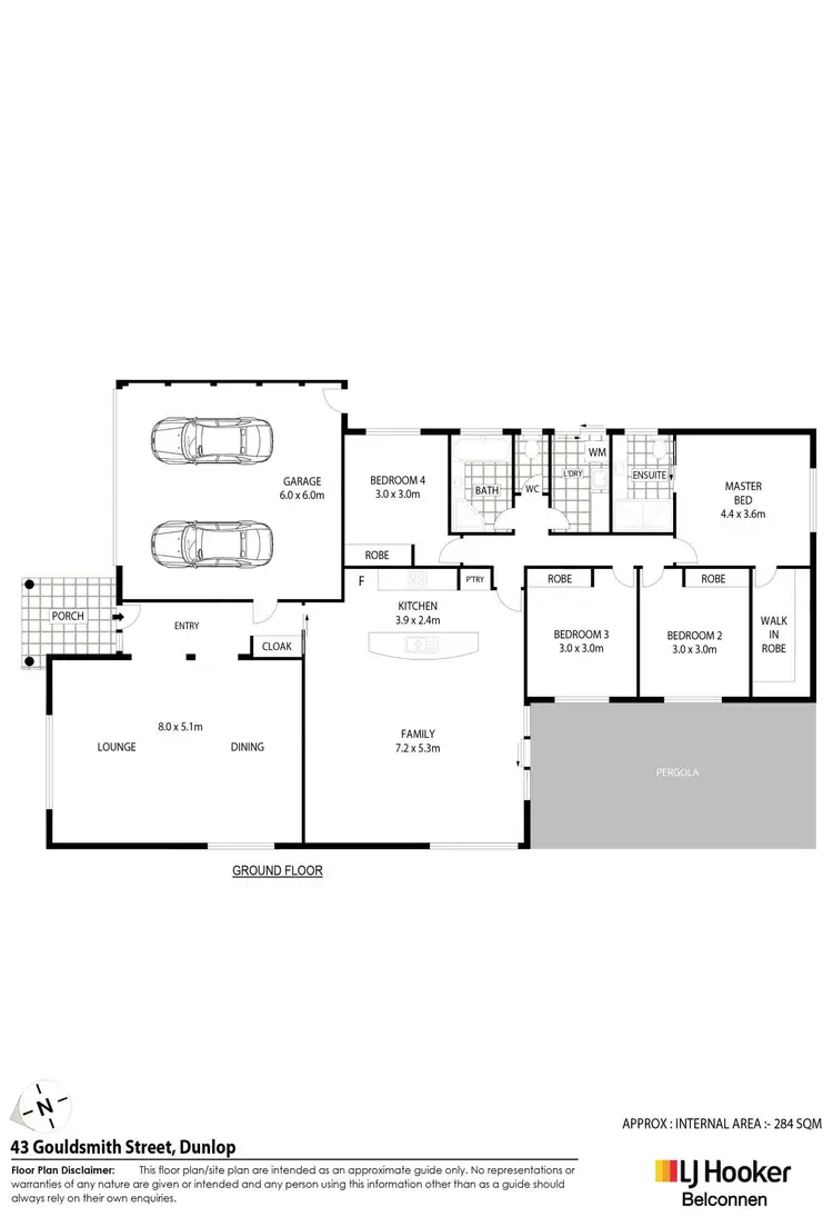 Floorplan of Homely house listing, 43 Gouldsmith Street, Dunlop ACT 2615