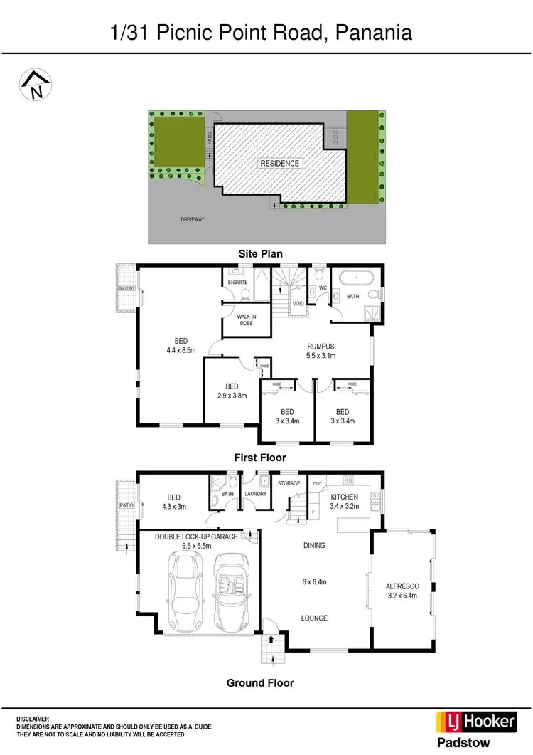 Floorplan of Homely townhouse listing, 1/31 Picnic Point Road, Panania NSW 2213