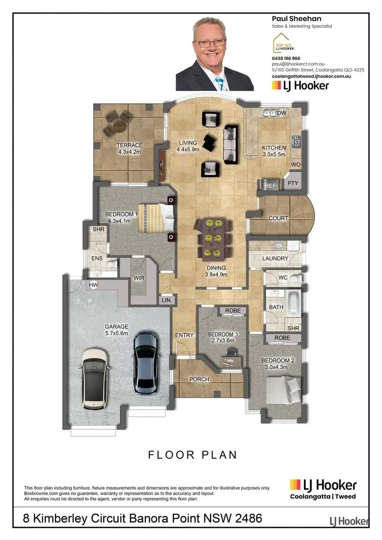 Floorplan of Homely house listing, 8 Kimberley Circuit, Banora Point NSW 2486