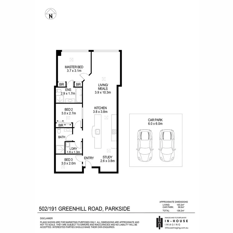 Floorplan of Homely apartment listing, 502/191 Greenhill Road, Parkside SA 5063