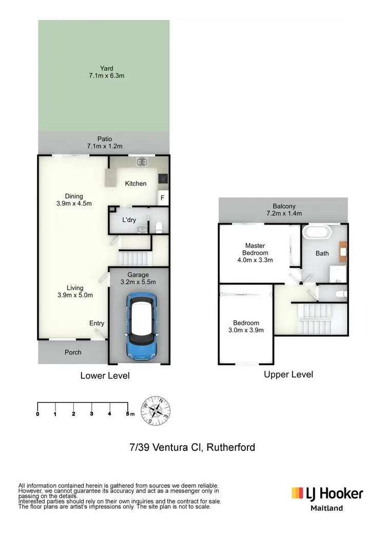 Floorplan of Homely unit listing, 7/39 Ventura Close, Rutherford NSW 2320