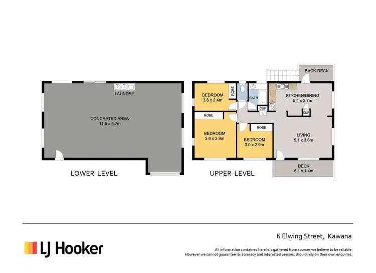 Floorplan of Homely house listing, 6 Elwing Street, Kawana QLD 4701
