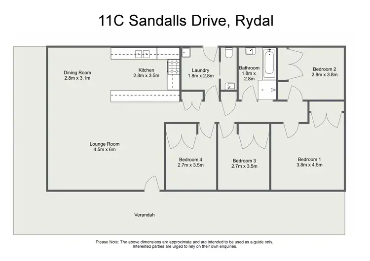 Floorplan of Homely rural property listing, 11C Sandalls Drive, Rydal NSW 2790