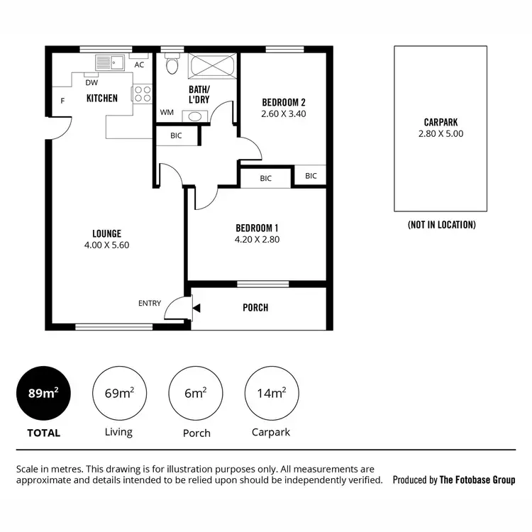 Floorplan of Homely unit listing, 2/4 Collyer Court, Linden Park SA 5065