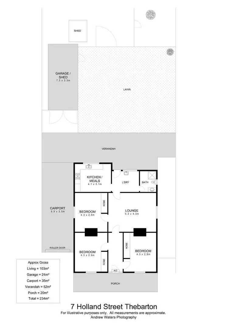 Floorplan of Homely house listing, 7 Holland Street, Thebarton SA 5031