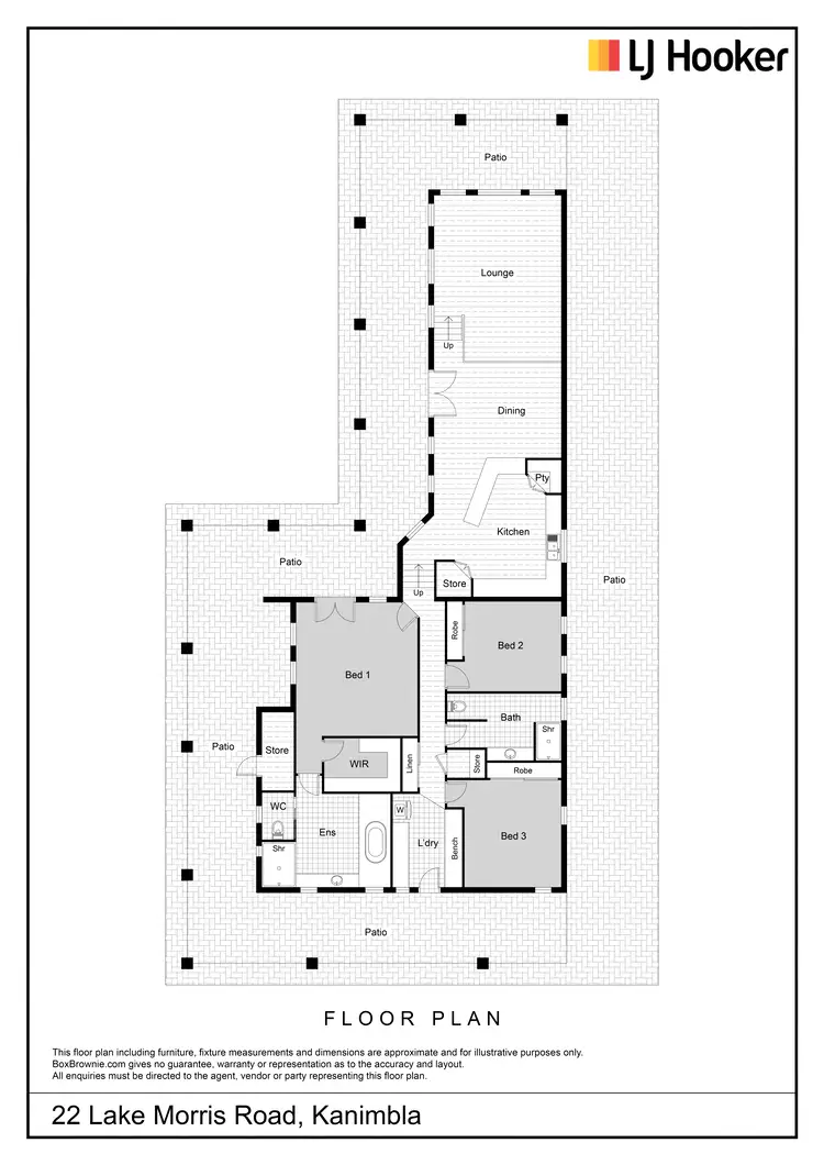 Floorplan of Homely house listing, 22 Lake Morris Road, Kanimbla QLD 4870