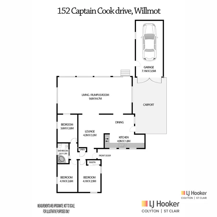 Floorplan of Homely house listing, 152 Captain Cook Drive, Willmot NSW 2770