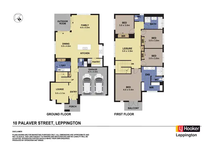 Floorplan of Homely house listing, 10 Palaver Street, Leppington NSW 2179