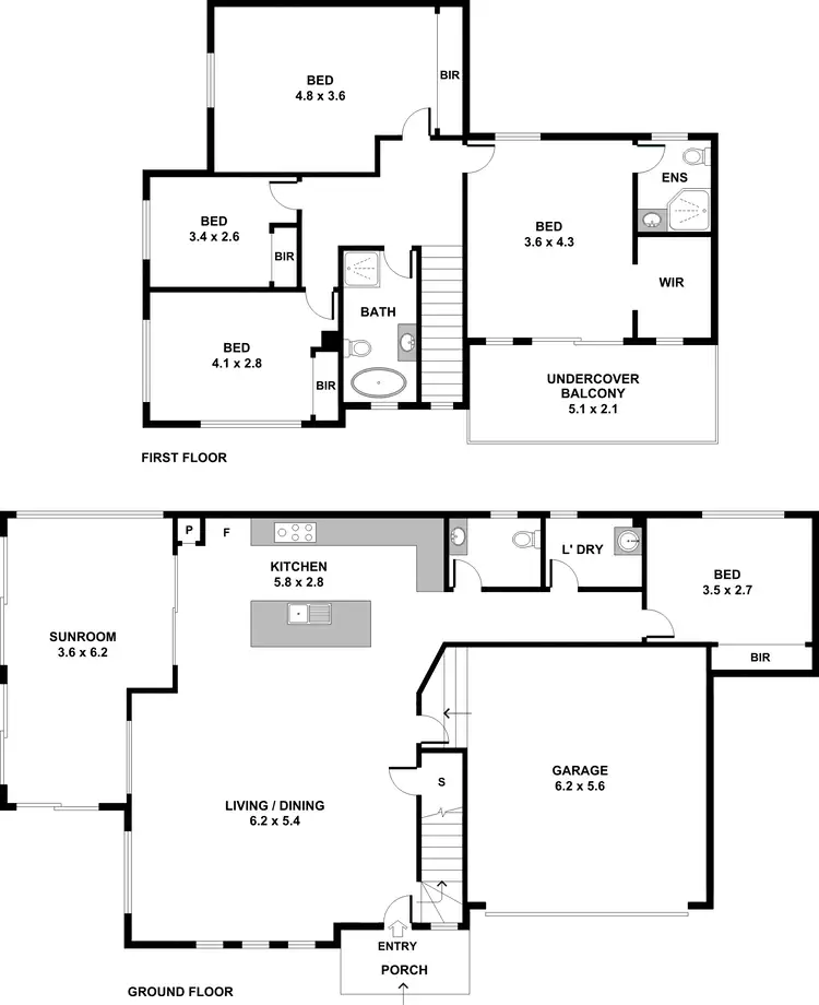 Floorplan of Homely semi-detached listing, 41 Spring Street, Padstow NSW 2211