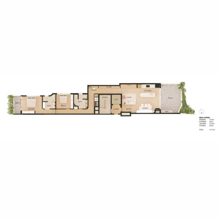 Floorplan of Homely apartment listing, Unit 1/74 Ballina Street, Lennox Head NSW 2478