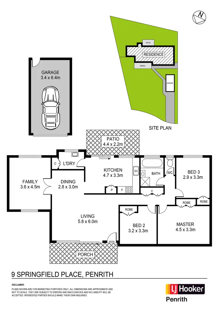 Floorplan of Homely house listing, 9 Springfield Place, Penrith NSW 2750