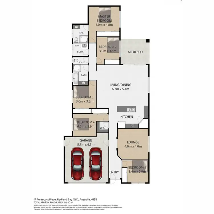 Floorplan of Homely house listing, 17 Pentecost Place, Redland Bay QLD 4165