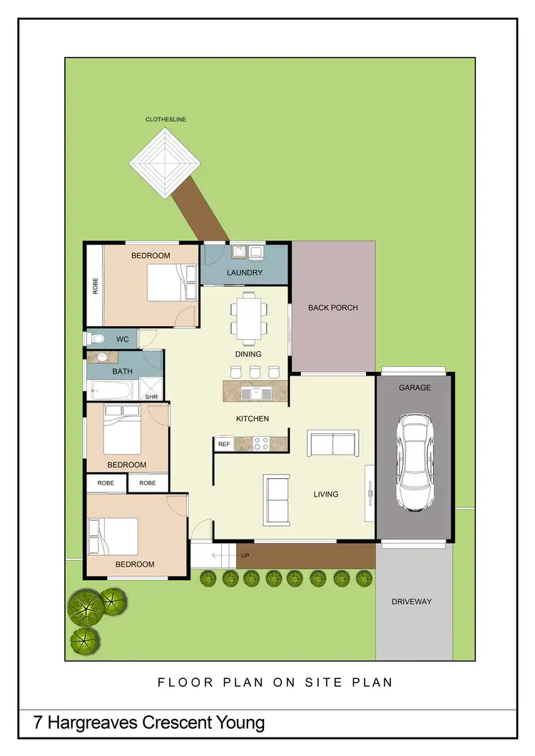 Floorplan of Homely house listing, 7 Hargreaves Crescent, Young NSW 2594
