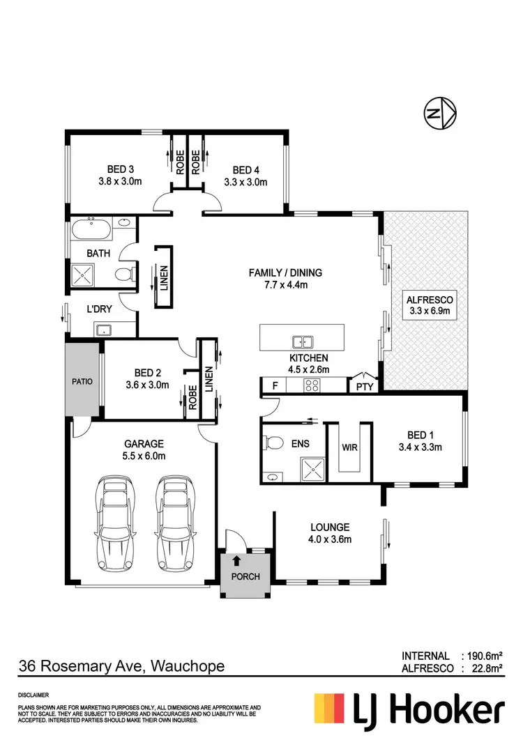 Floorplan of Homely house listing, 36 Rosemary Avenue, Wauchope NSW 2446