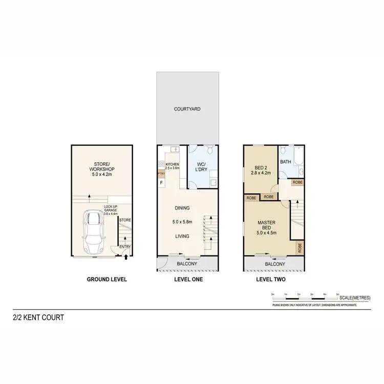 Floorplan of Homely townhouse listing, 2/2 Kent Court, Stuart Park NT 820