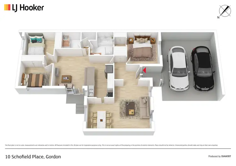 Floorplan of Homely house listing, 10 Schofield Place, Gordon ACT 2906