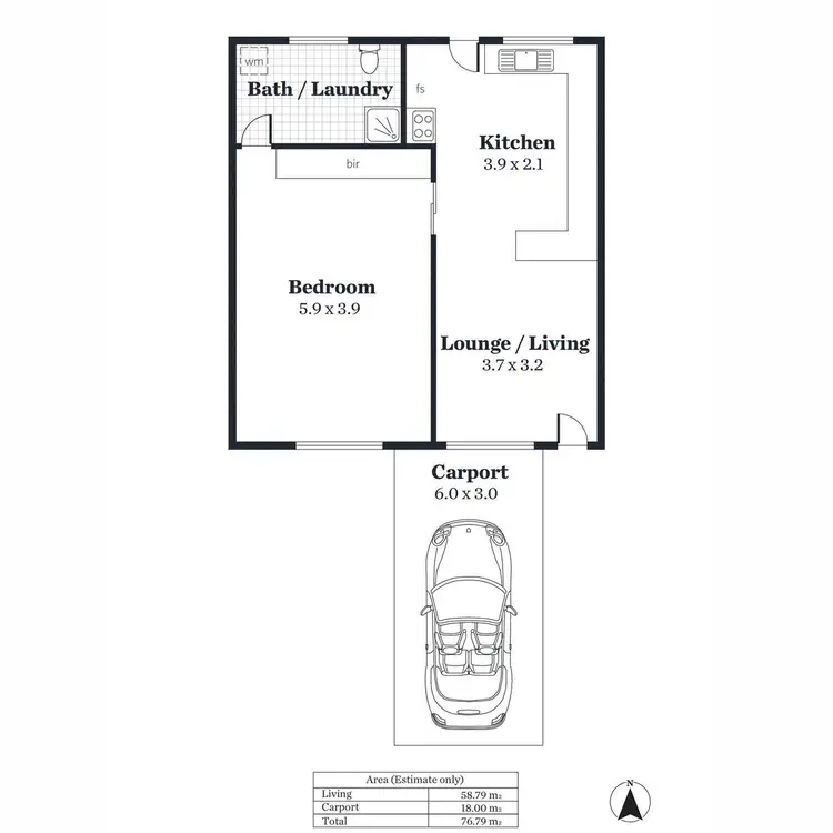 Floorplan of Homely block of units listing, 72 Swan Street, Grange SA 5022
