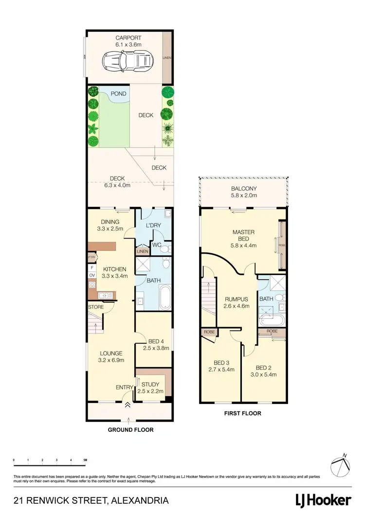 Floorplan of Homely house listing, 21 Renwick Street, Alexandria NSW 2015