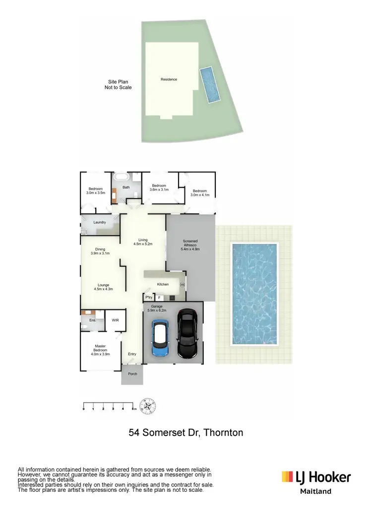 Floorplan of Homely house listing, 54 Somerset Drive, Thornton NSW 2322