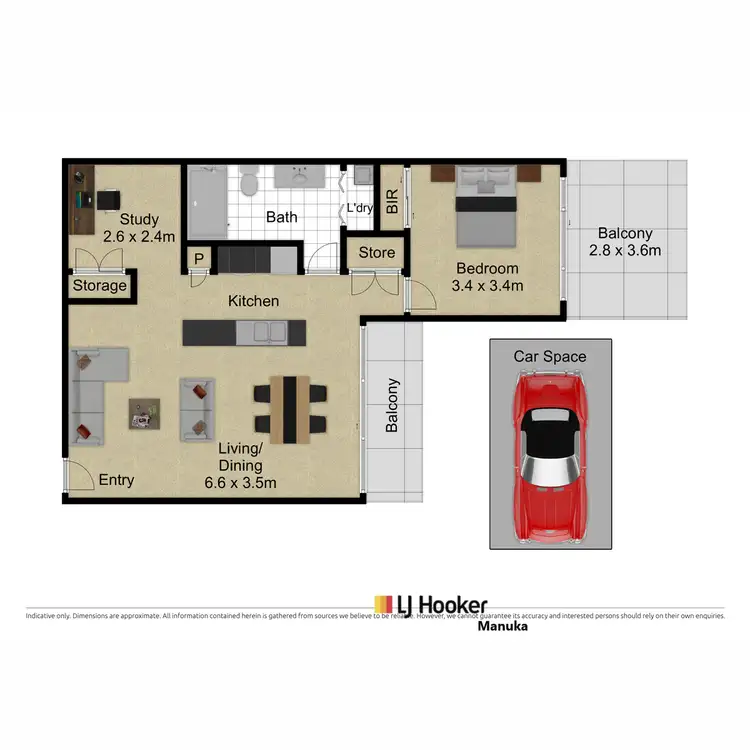 Floorplan of Homely apartment listing, 17/14 New South Wales Crescent, Forrest ACT 2603
