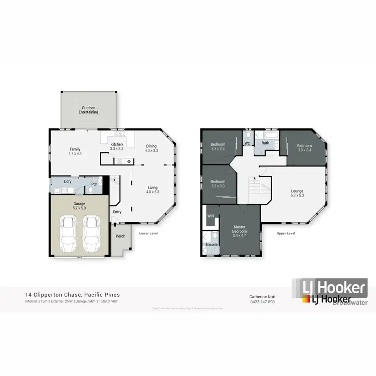 Floorplan of Homely house listing, 14 Clipperton Chase, Pacific Pines QLD 4211