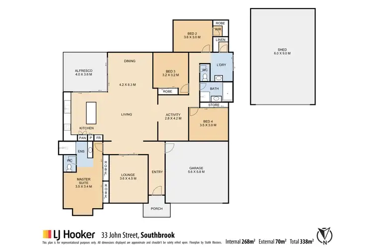 Floorplan of Homely house listing, 33 John Street, Southbrook QLD 4363