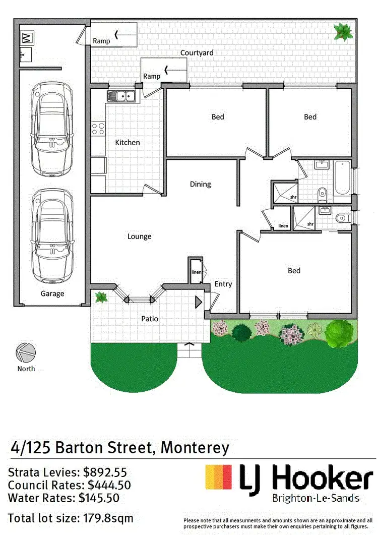 Floorplan of Homely villa listing, 4/125 Barton Street, Monterey NSW 2217