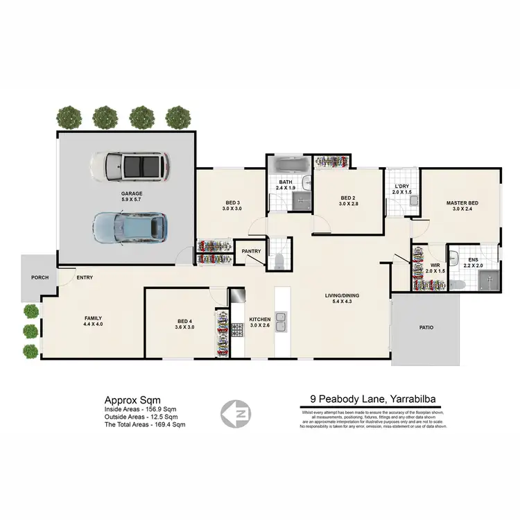 Floorplan of Homely house listing, 9 Peabody Lane, Yarrabilba QLD 4207
