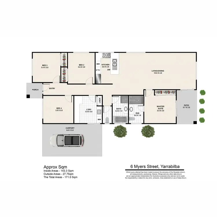 Floorplan of Homely house listing, 6 Myers Street, Yarrabilba QLD 4207