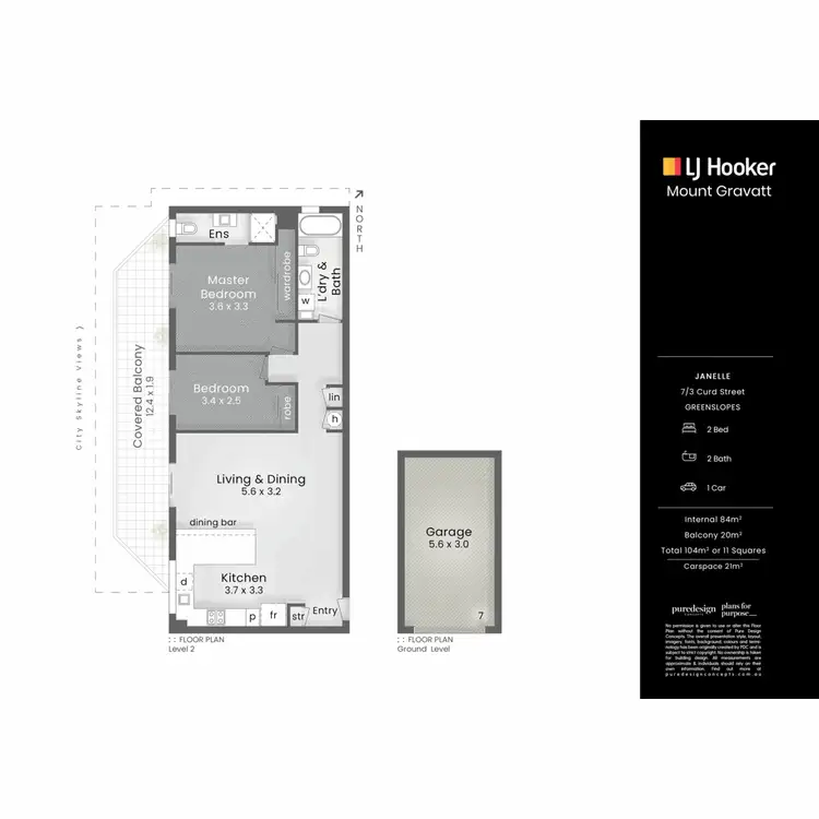 Floorplan of Homely apartment listing, 7/3 Curd Street, Greenslopes QLD 4120