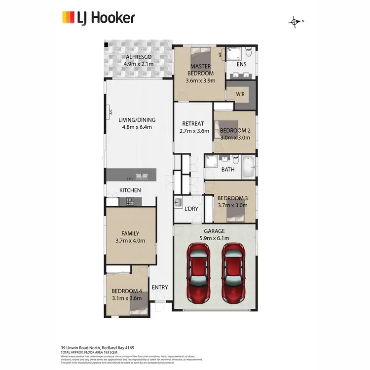 Floorplan of Homely house listing, 39A Unwin Road North, Redland Bay QLD 4165