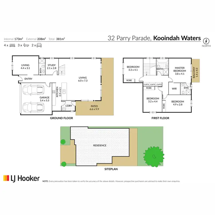 Floorplan of Homely house listing, 32 Parry Parade, Wyong NSW 2259