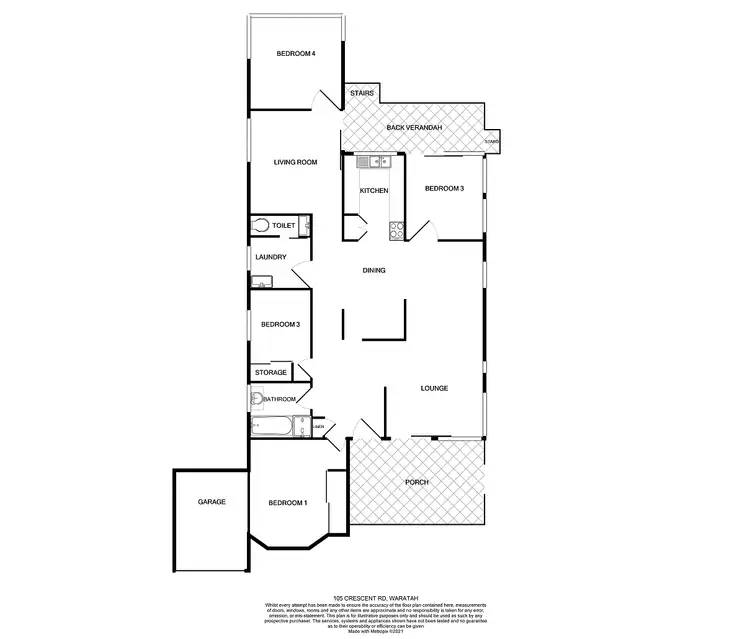 Floorplan of Homely house listing, 105 Crescent Road, Waratah NSW 2298