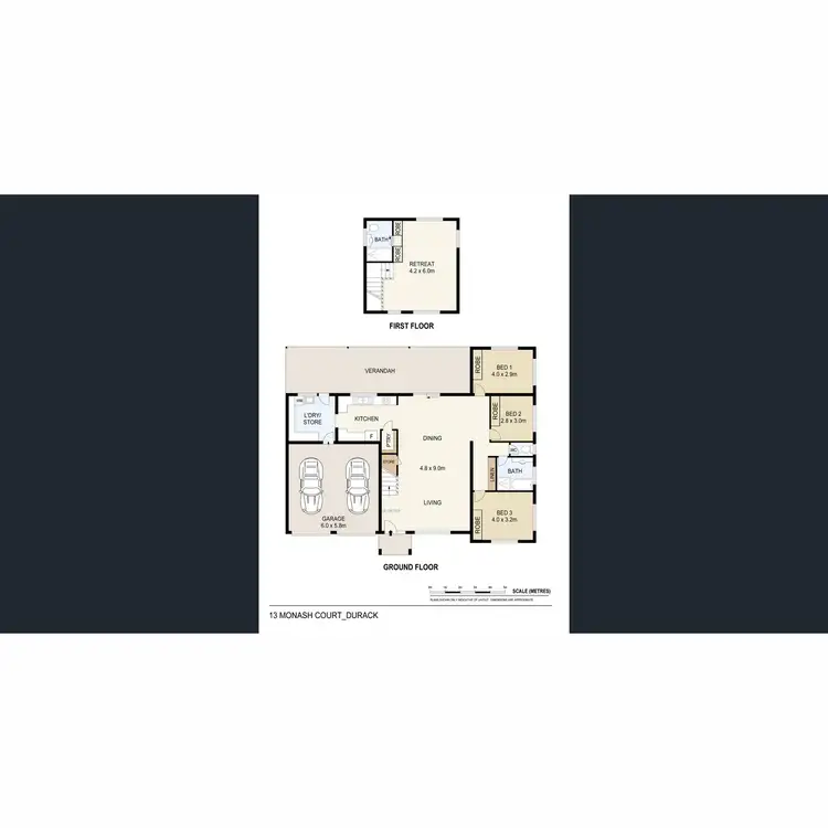Floorplan of Homely house listing, 13 Monash Court, Durack NT 830