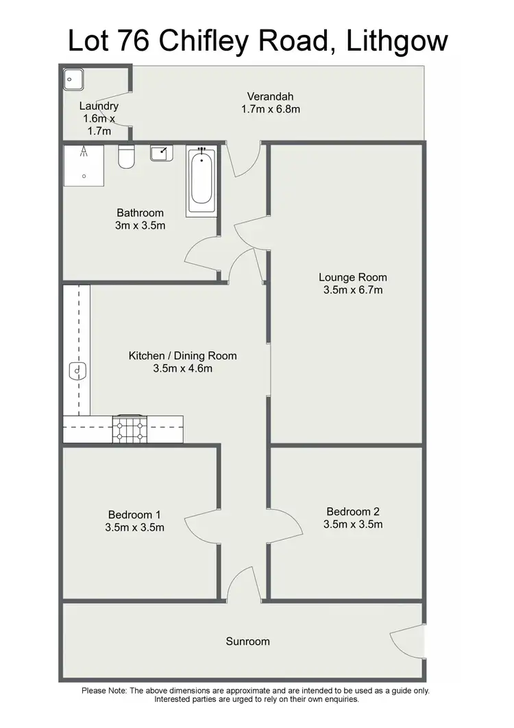 Floorplan of Homely house listing, Lot 76 Chifley Road, Lithgow NSW 2790