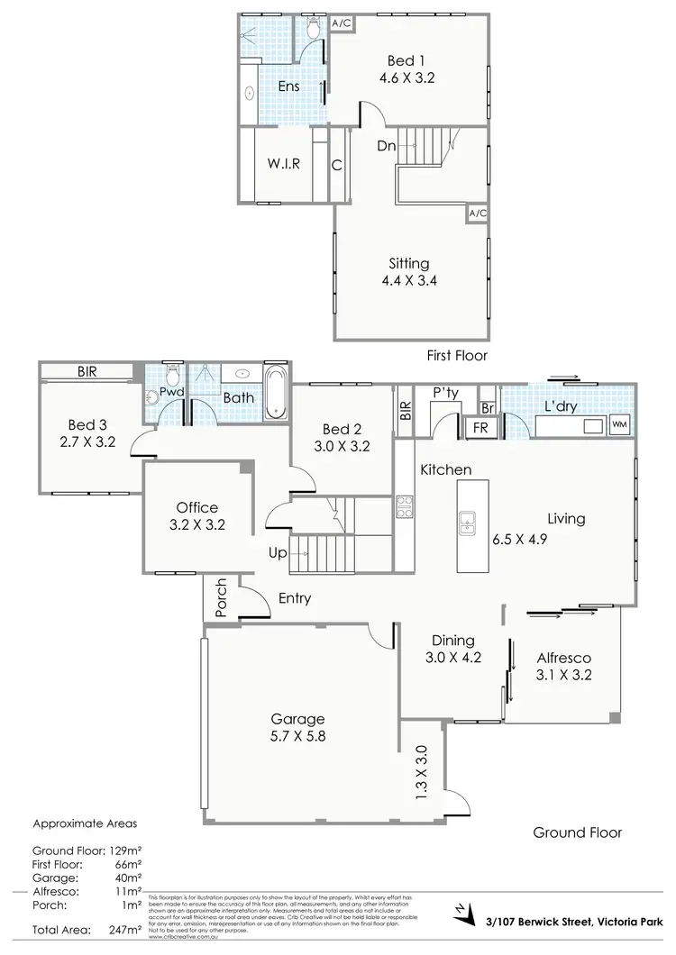 Floorplan of Homely house listing, 3/107 Berwick Street, Victoria Park WA 6100