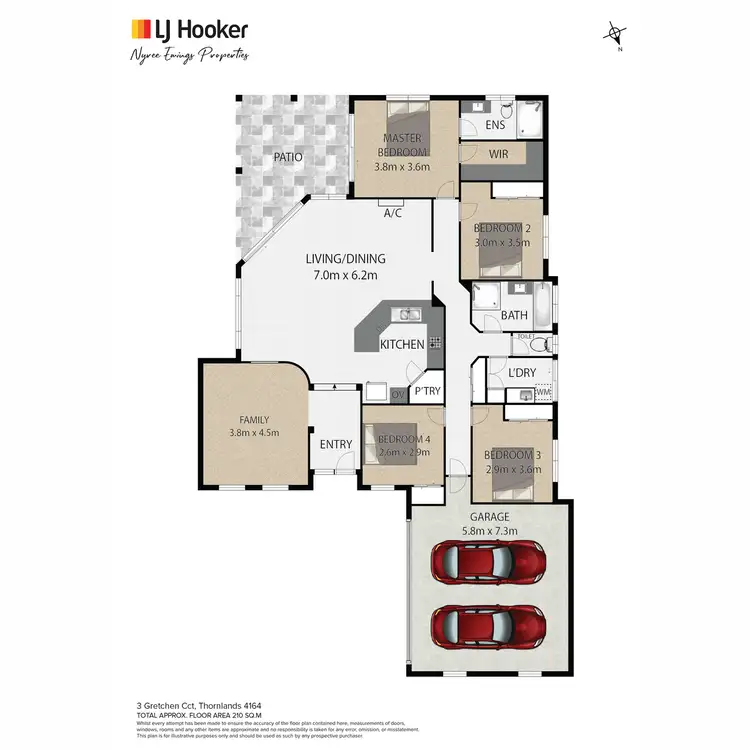 Floorplan of Homely house listing, 3 Gretchen Circuit, Thornlands QLD 4164