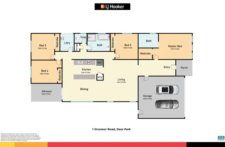Floorplan of Homely house listing, 1 Oconnor Road, Deer Park VIC 3023