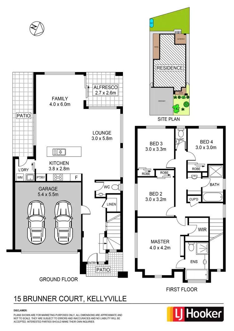 Floorplan of Homely house listing, 15 Brunner Court, Kellyville NSW 2155