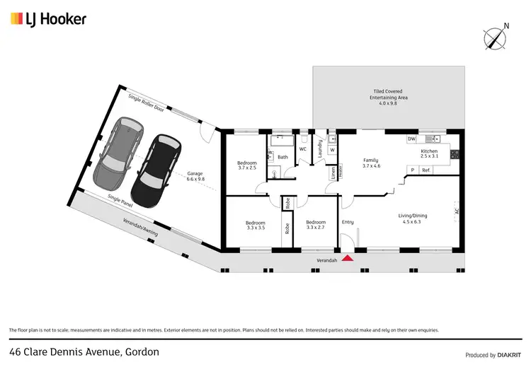 Floorplan of Homely house listing, 46 Clare Dennis Avenue, Gordon ACT 2906