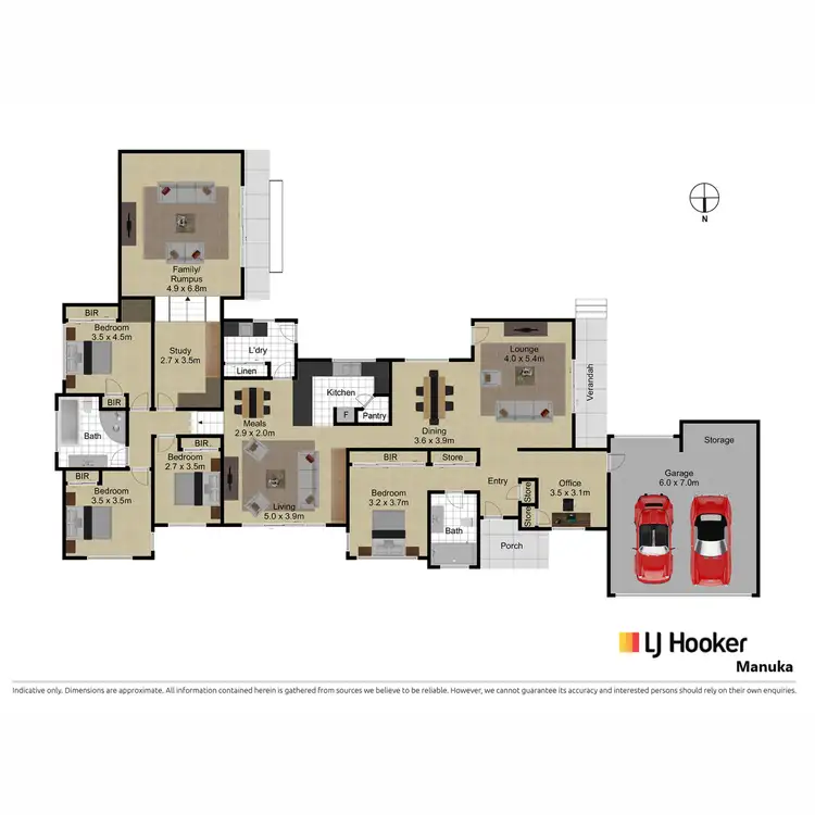 Floorplan of Homely house listing, 6 Kaeppel Place, Isaacs ACT 2607