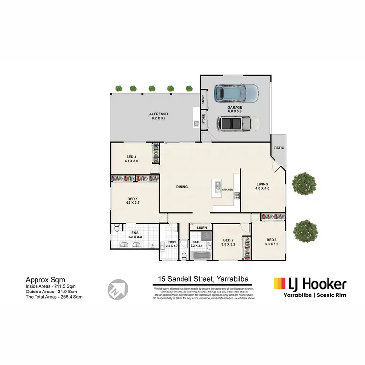 Floorplan of Homely house listing, 15 Sandell Street, Yarrabilba QLD 4207