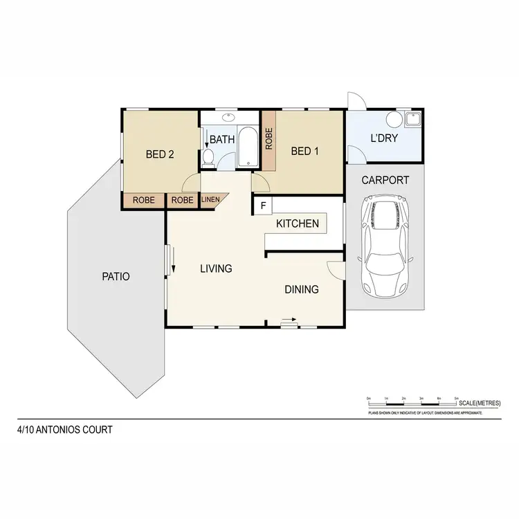 Floorplan of Homely unit listing, 4/10 Antonios Court, Tiwi NT 810