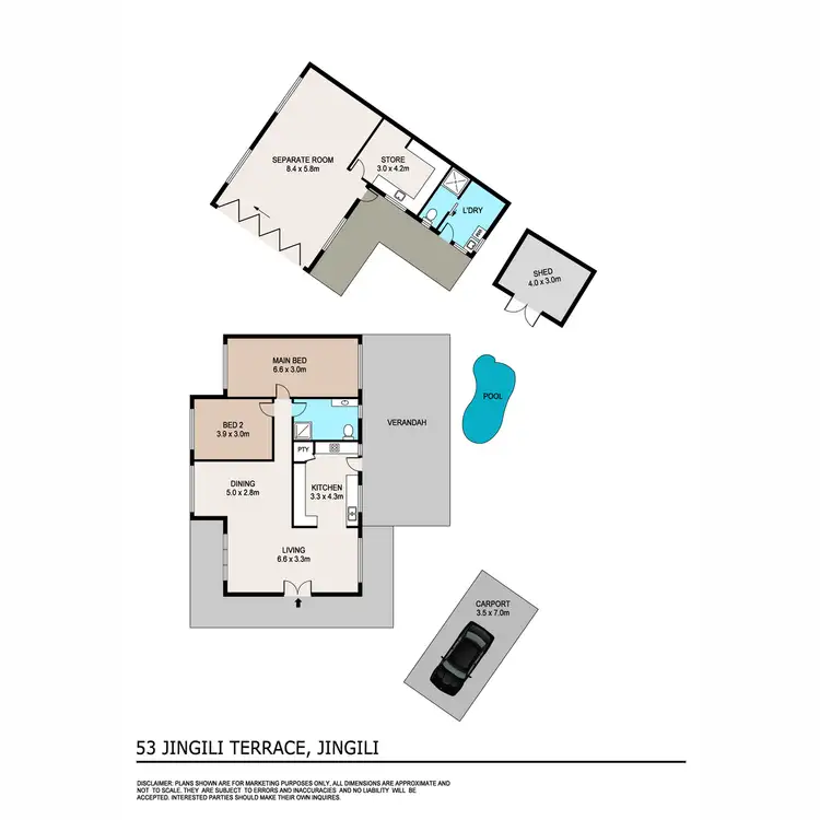 Floorplan of Homely house listing, 53 Jingili Terrace, Jingili NT 810