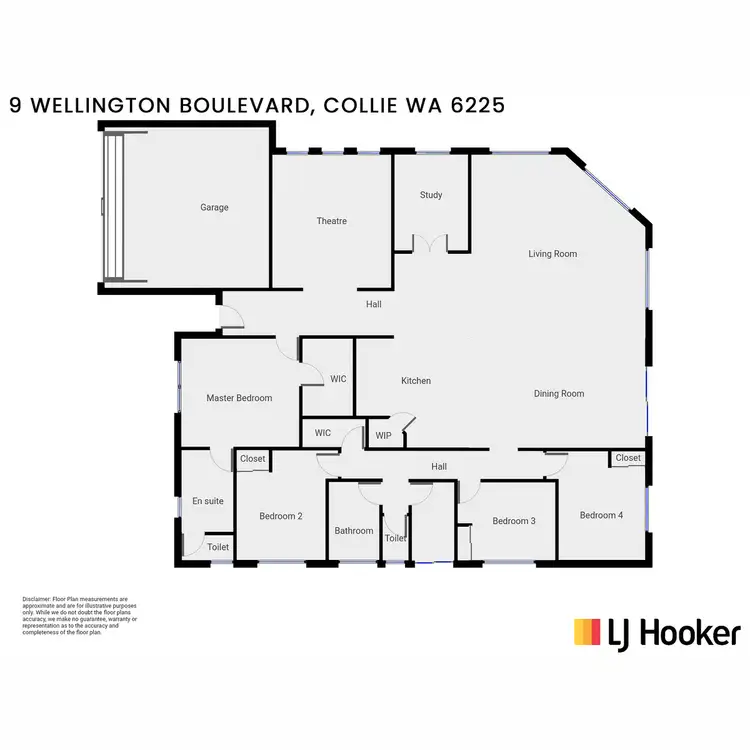 Floorplan of Homely house listing, 9 Wellington Boulevard, Collie WA 6225