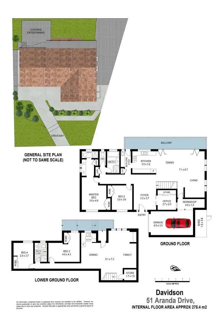 Floorplan of Homely house listing, 51 Aranda Drive, Davidson NSW 2085