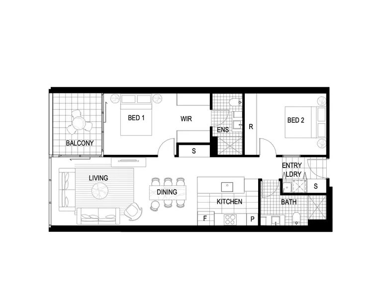 Floorplan of Homely apartment listing, 99/26 Antill Street, Dickson ACT 2602