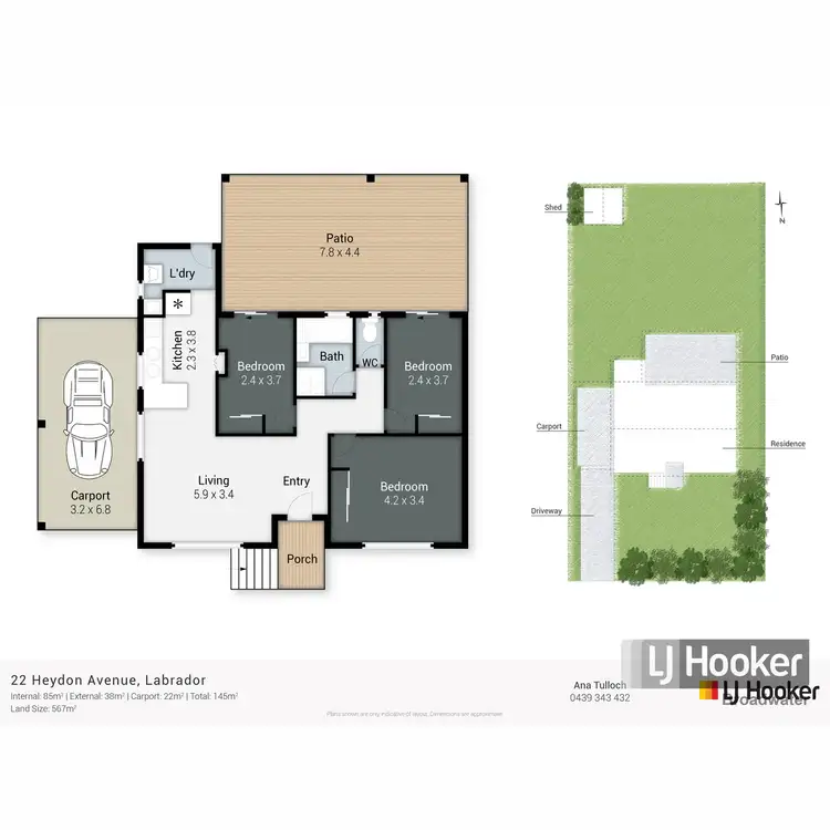 Floorplan of Homely house listing, 22 Heydon Avenue, Labrador QLD 4215