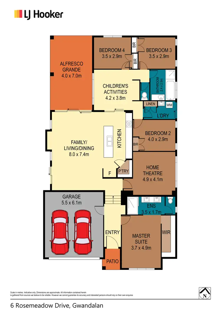 Floorplan of Homely house listing, 6 Rosemeadow Drive, Gwandalan NSW 2259